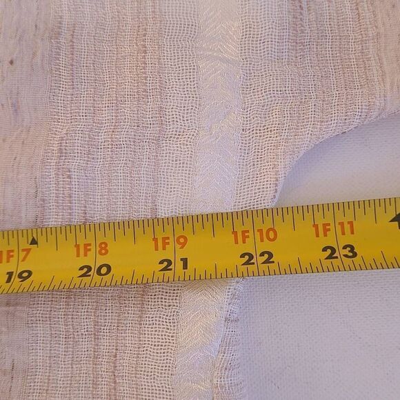 IC by Connie K Womens Blouse Short Sleeve Scoop Neck Cream Medium - Picture 7 of 10